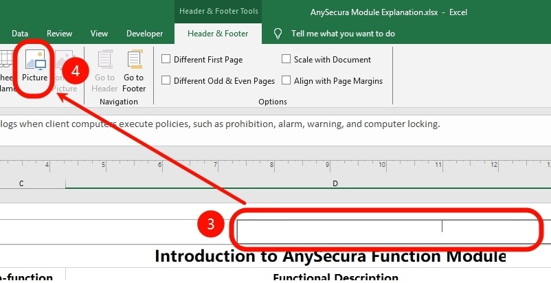 add watermark in excel