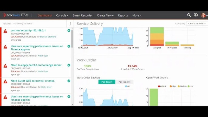 BMC Helix best help desk software