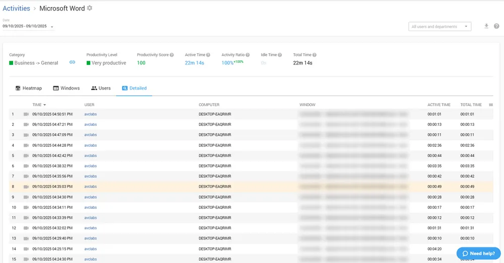 Controlio Real Time Tracking