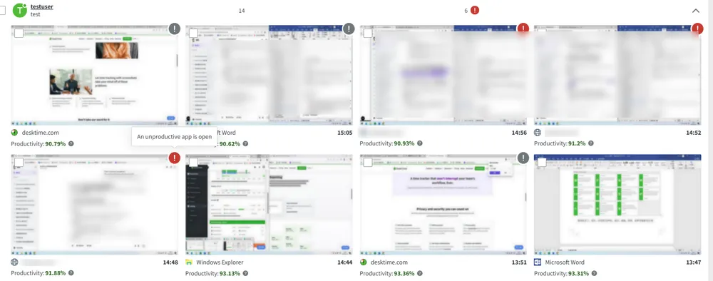 Desktime Screenshots