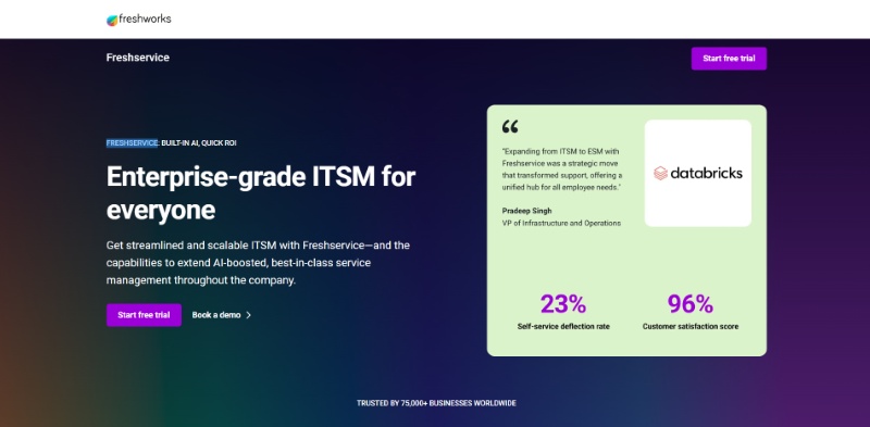 Freshservice help desk