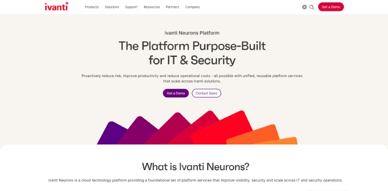 Ivanti Neurons help desk software