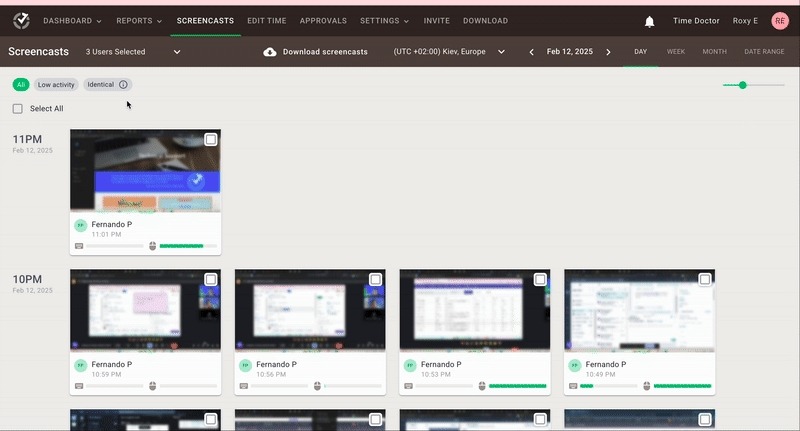 anysecura vs time doctor screenshot