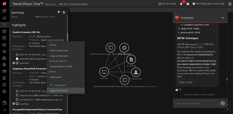 Trend Micro Vision One remote monitoring and management tools
