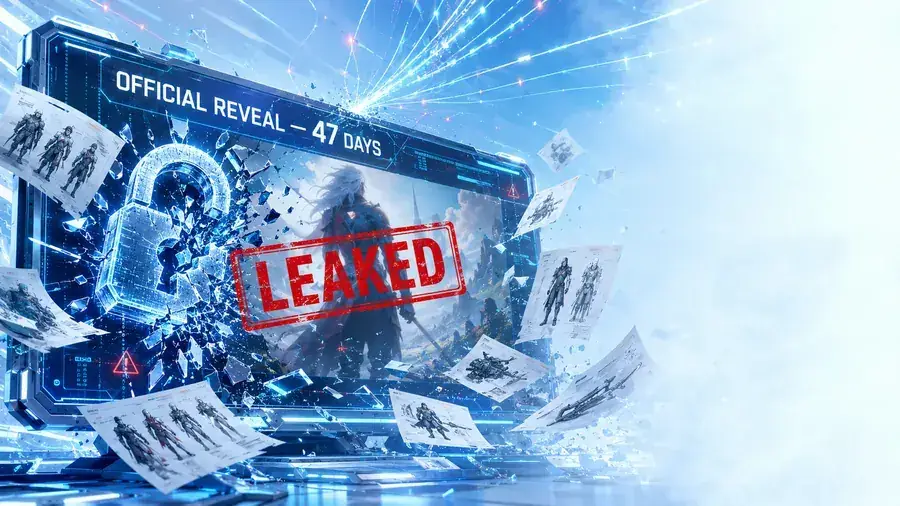 pre-release game concept art leak destroying the controlled marketing reveal