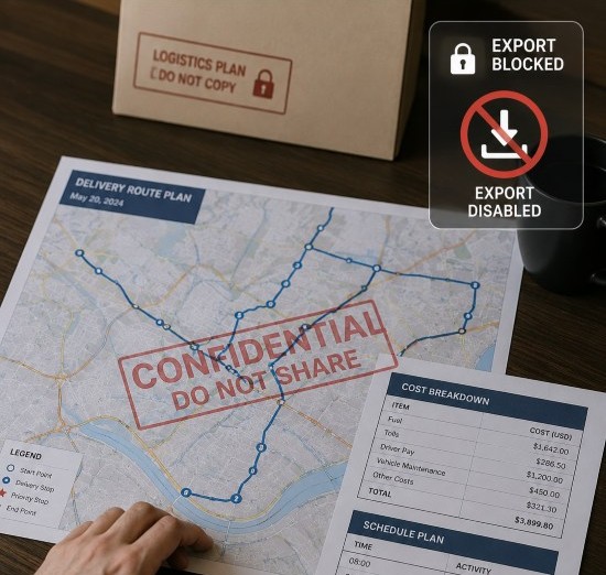 Protect routing plans and cost structures with DLP watermarking
