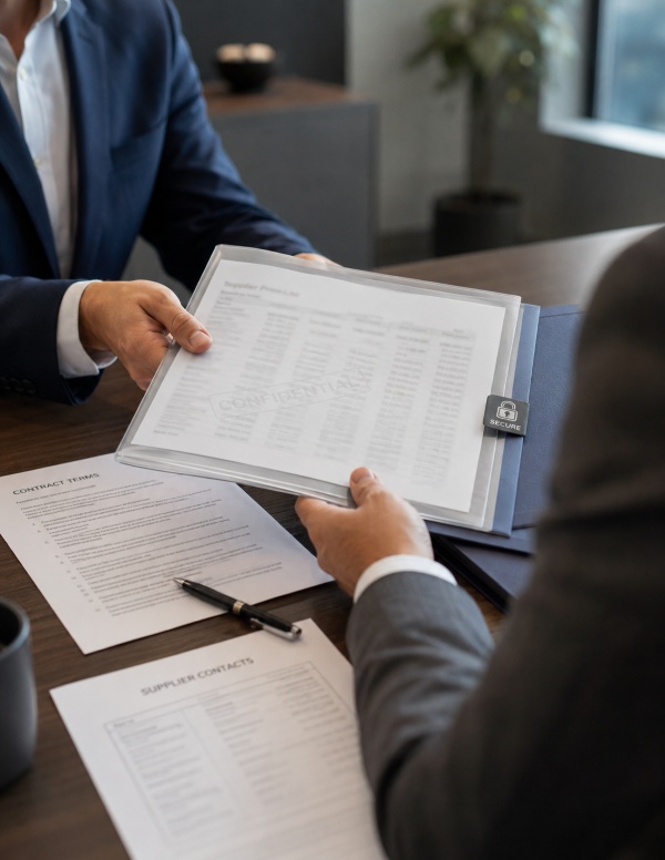 Track and protect supplier contracts with automatic encryption and watermarking