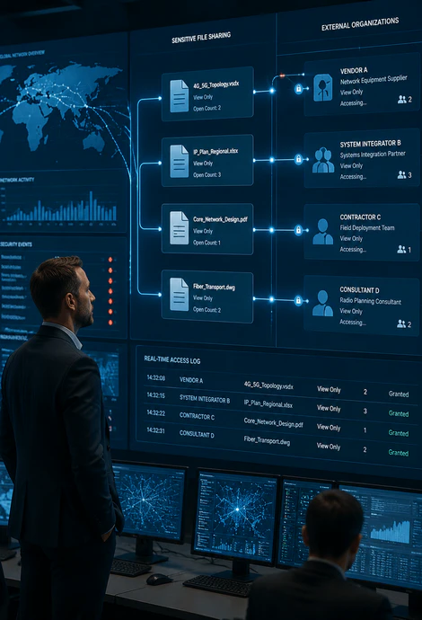 Telecom Vendor File Collaboration Security