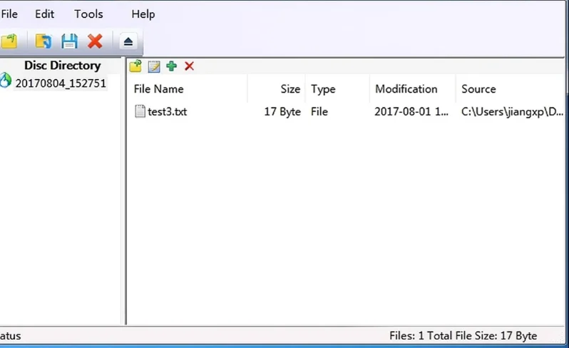 burning tool interface