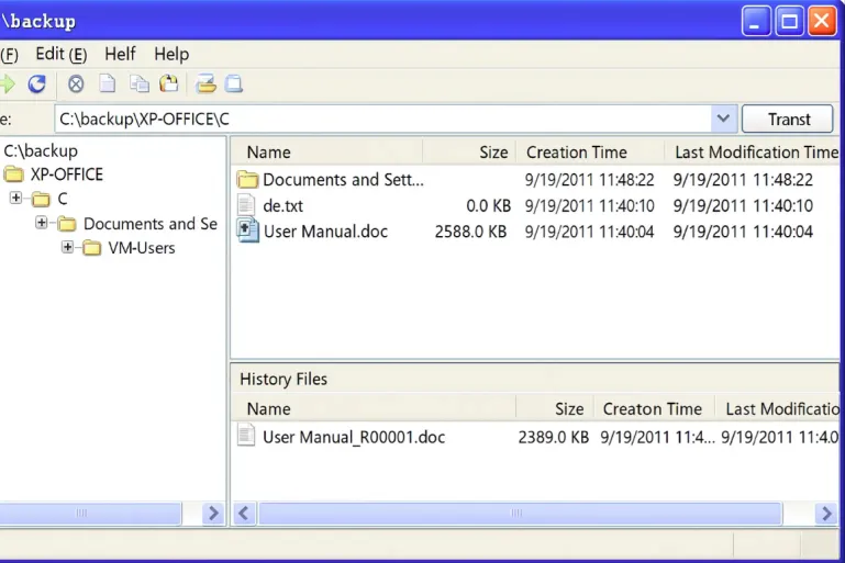 Backup Document Management