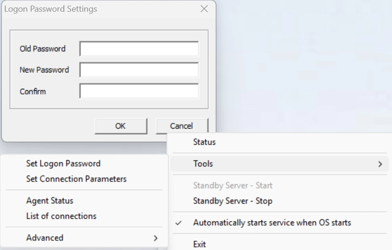 Login password setting
