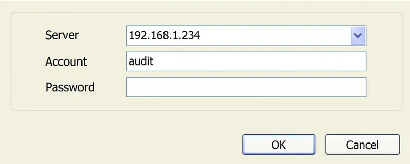 login to Audit Console