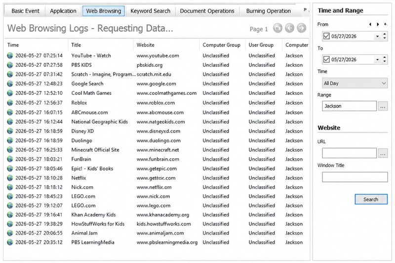 Parent managing AnySecura settings on mobile phone